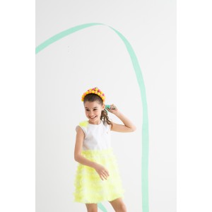 Audrey Neon Yellow Dress