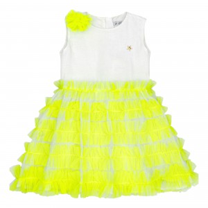Audrey Neon Yellow Dress