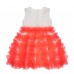 Audrey Neon Orange Dress