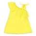 Vallerie Neon Sarı Keten Elbise