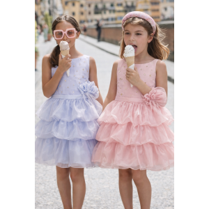 Tara Lila Mor Elbise